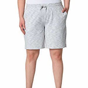 Mondetta Women's Active Bermuda Hand Pockets Shorts  - 2XL - Light Grey - NWT